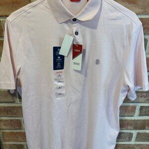 IZOD Mens Chill Touch Performance Polo Shirt Sz M Pink W/UV Protection NWT